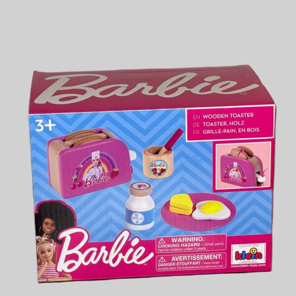Barbie Holz Toaster Spielset für Kinder ab 3 Jahren
