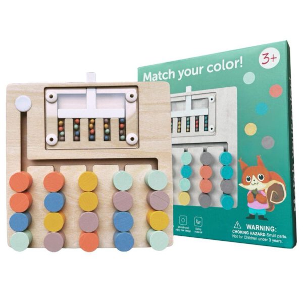 Match your Color! Montessori Holzspielzeug – Lernspiel aus Holz