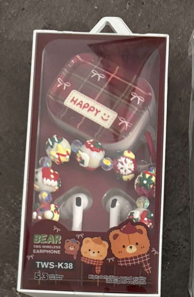 Bear TWS Wireless Kopfhörer Bluetooth 5.3 mit Anhänger – Modell K38 – Bild 3