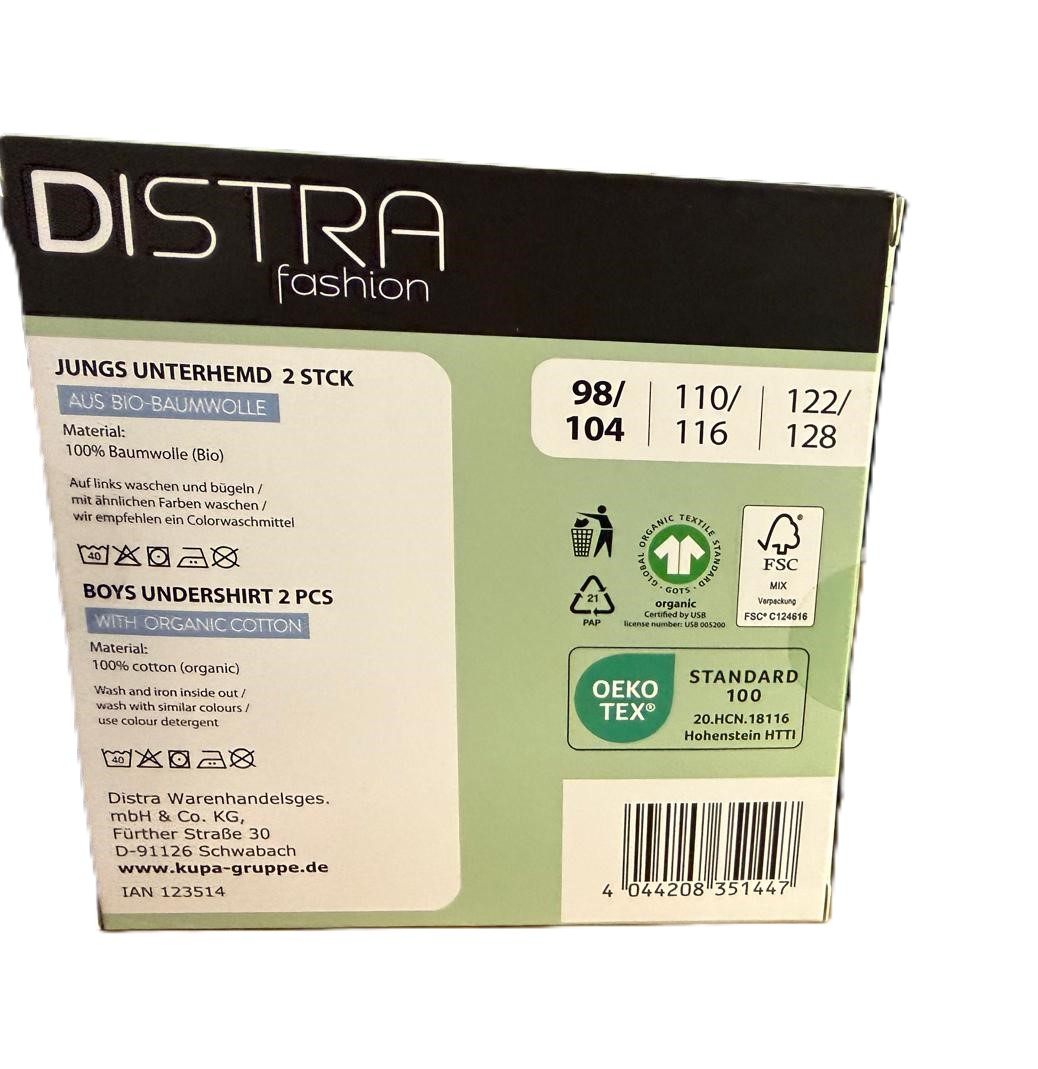 DISTRA Fashion Jungs Unterhemden im 2er-Set – Bild 2