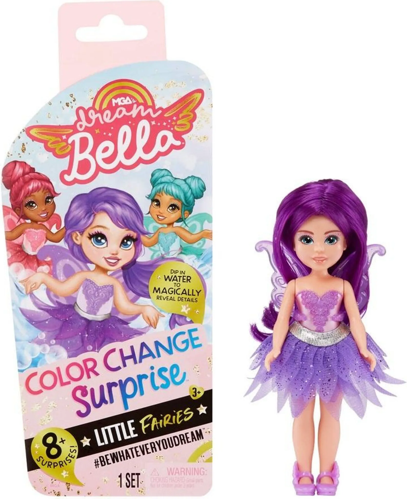 Dream Bella Color Change Surprise – Magische Feenpuppe mit Farbwechsel