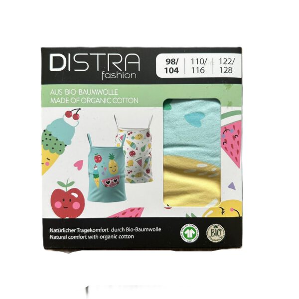 DISTRA Fashion Mädchen Top 2er Set aus Bio-Baumwolle